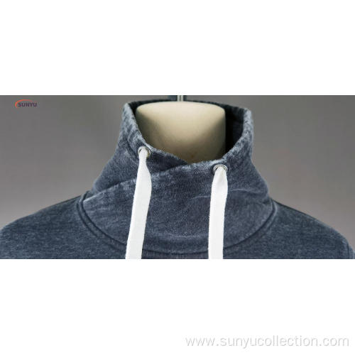 Men's longsleeve standcollar sweatshirt without hood